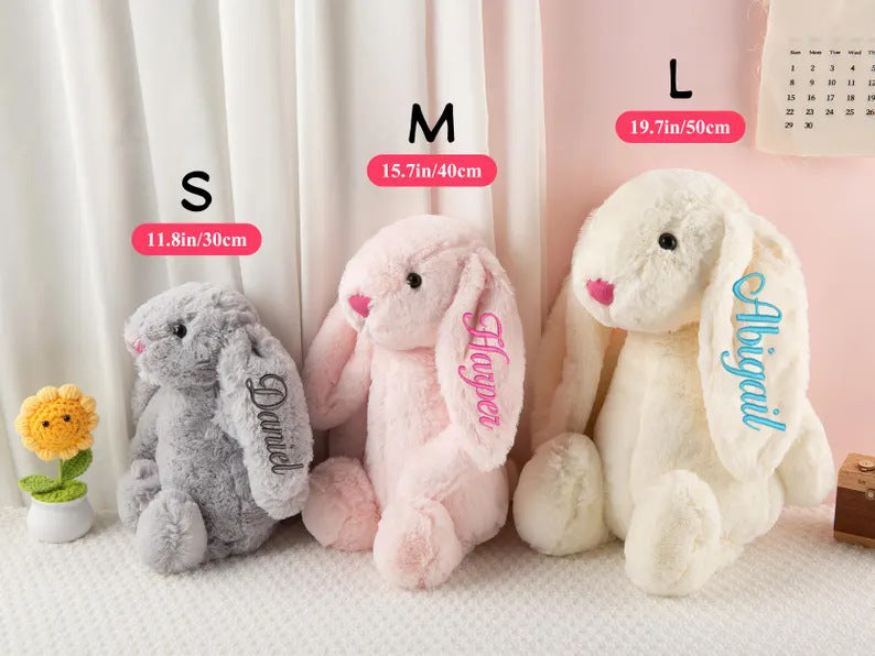 Custom Embroidered Rabbit Plush Toy