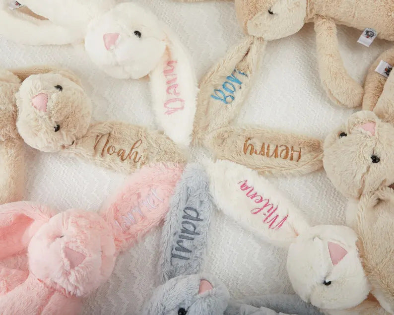Custom Embroidered Rabbit Plush Toy