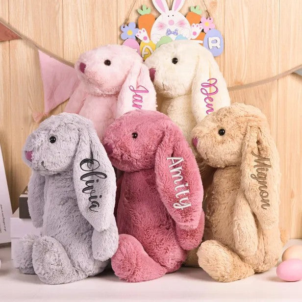 Custom Embroidered Rabbit Plush Toy