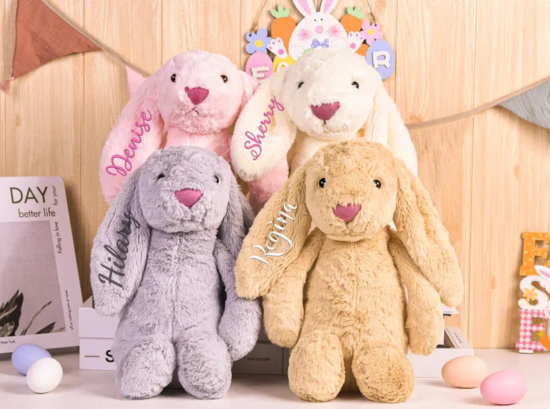 Custom Embroidered Rabbit Plush Toy