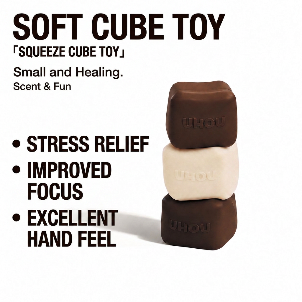 Squishy Cube Toy  Squeeze To Relax
