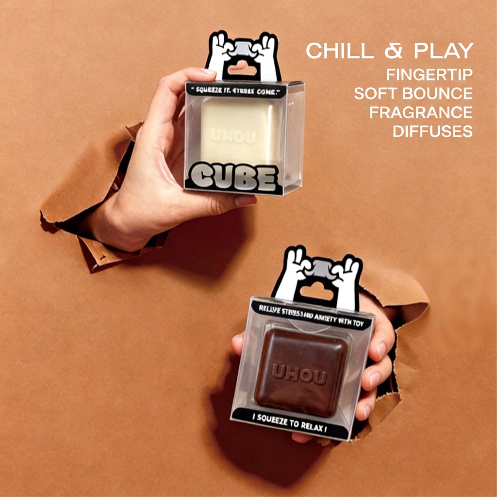 Squishy Cube Toy  Squeeze To Relax